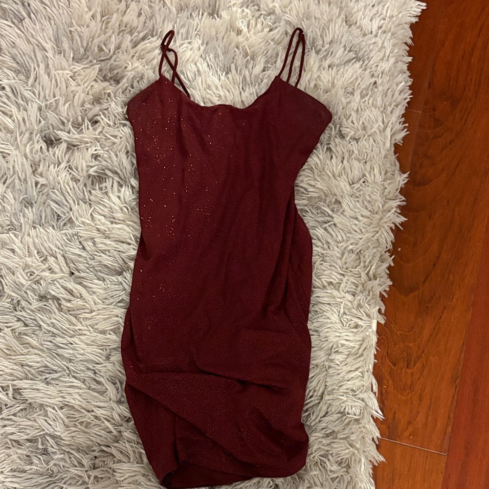 Lucy in the Sky Burgundy Mini Dress
